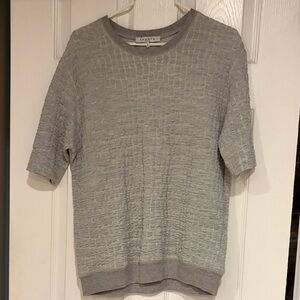 Elegant Gray Crewneck Top